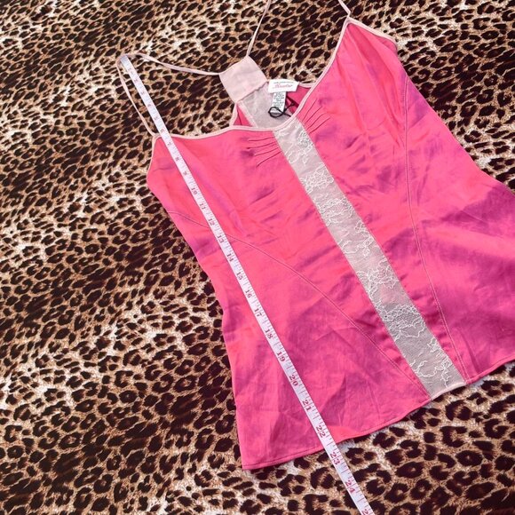 vintage silk hot pink cami - Picture 6 of 7